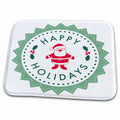 Dish Drying Mat - Happy Holidays Christmas
