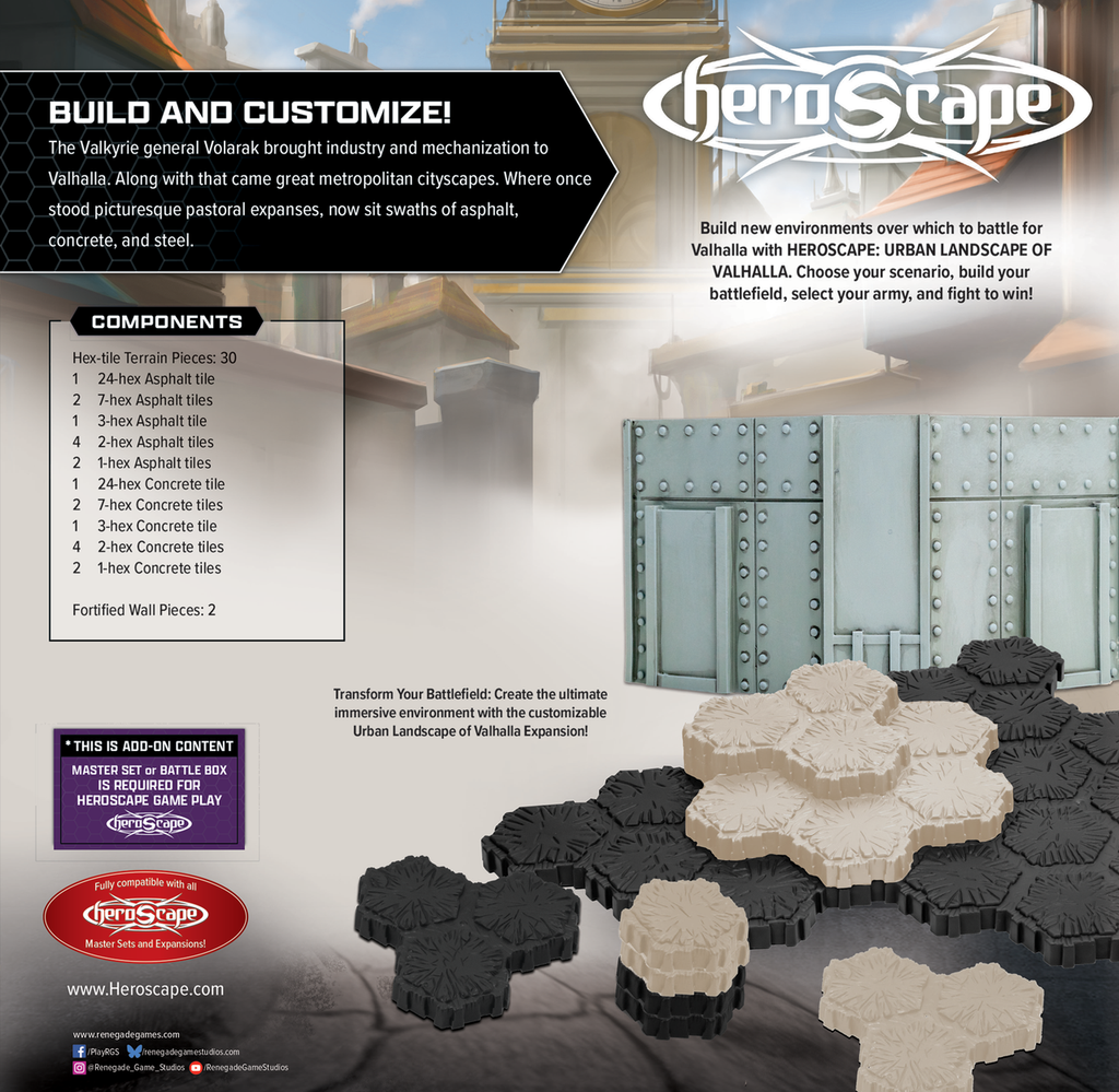 Heroscape: The Urban Landscape of Valhalla Terrain Expansion