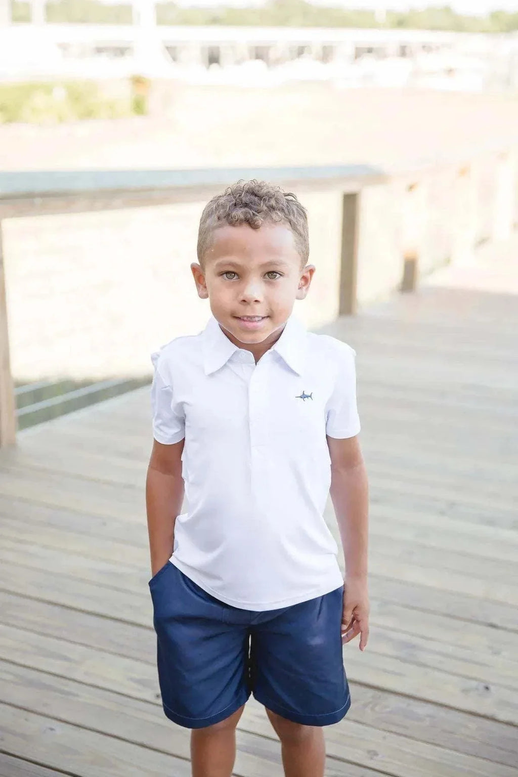 Saltwater Boys Company - White Offshore Fishing Polo