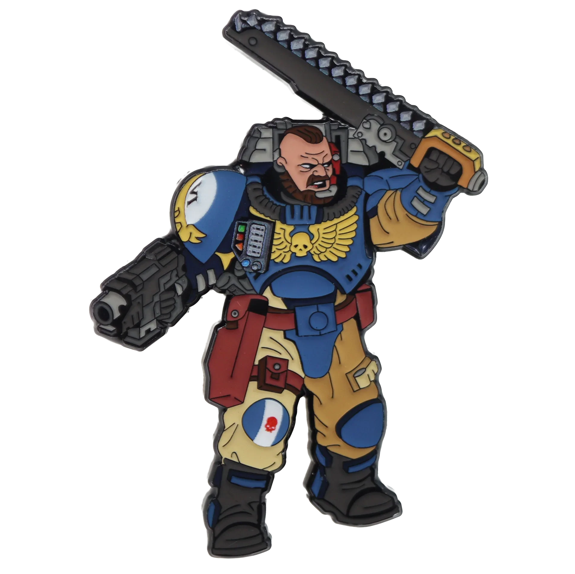 Foam Brain Mystery Loot: 40K Enamel Pins - Ultramarines vs Tyranids