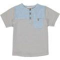 Soft Grey Pique Henley