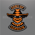 Sons Of Samhain Scarecrow Motorcycle Club Halloween Sticker