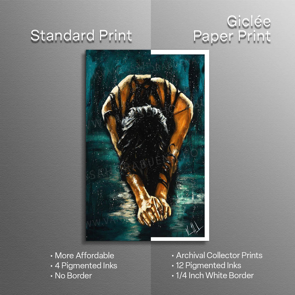 The Art of Surrender - Teal Background