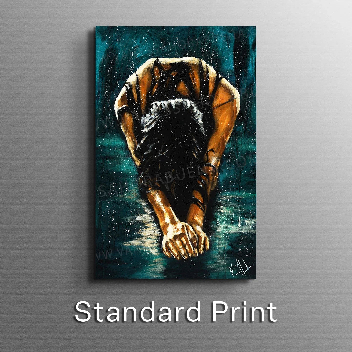 The Art of Surrender - Teal Background