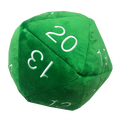 Ultra PRO: Plush - D20 Novelty Dice - Jumbo - Green