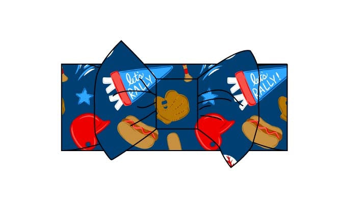 Baseball Luxe Bow