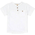 White Pique Henley - Me & Henry