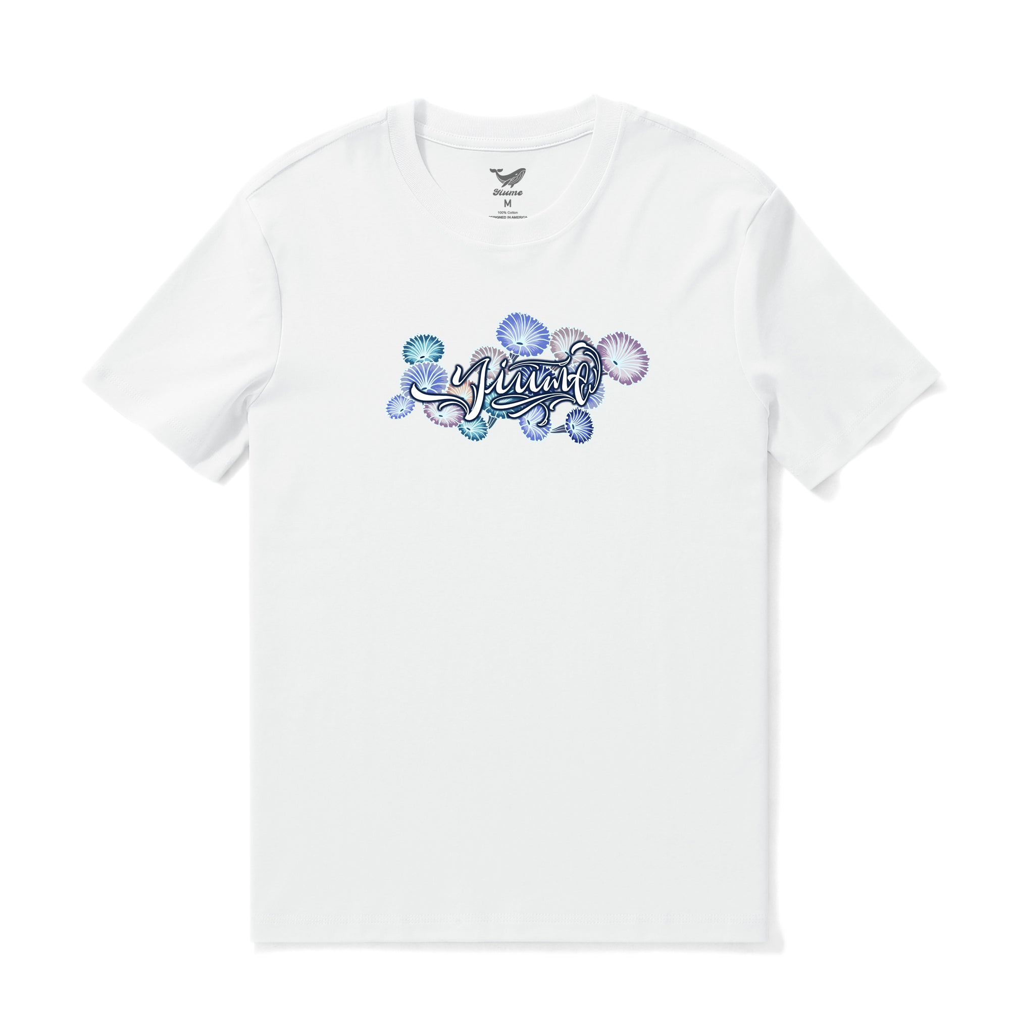 Hawaiian Tee For Men Azure Allure Tee Crew Neck 100% Cotton By Sun