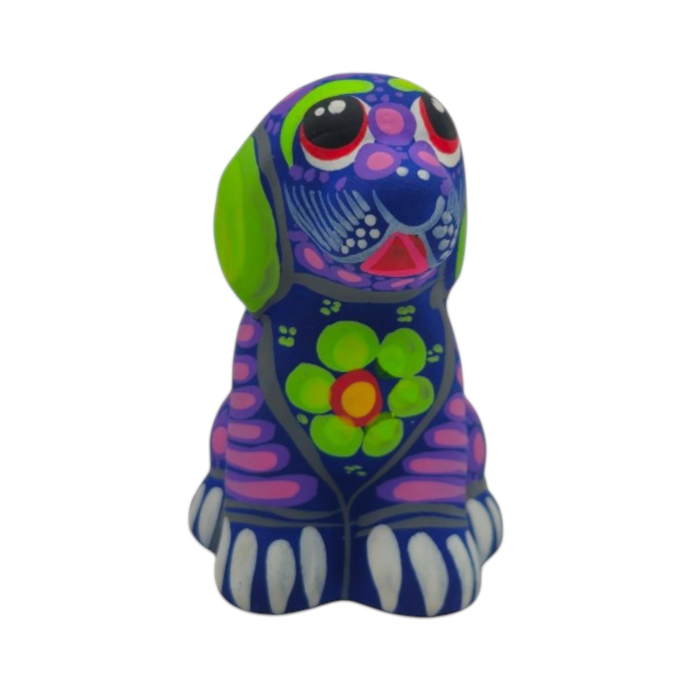 Alebrije Dog Figurine | Hand-Painted Folk Art
