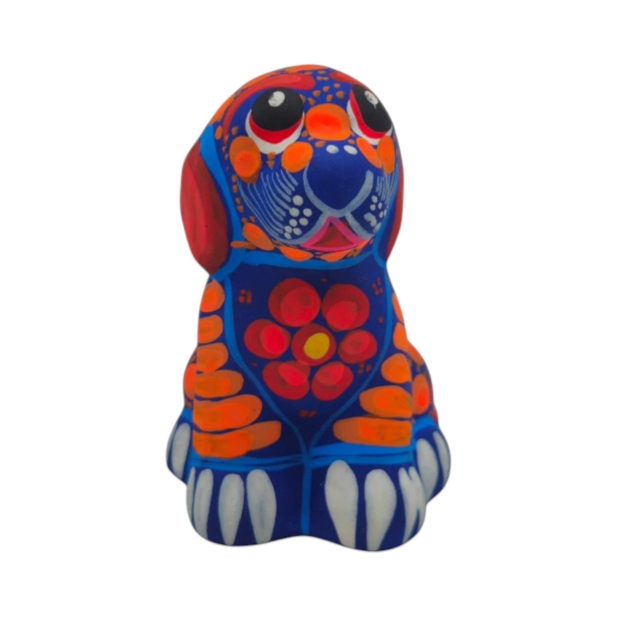 Alebrije Dog Figurine | Hand-Painted Folk Art