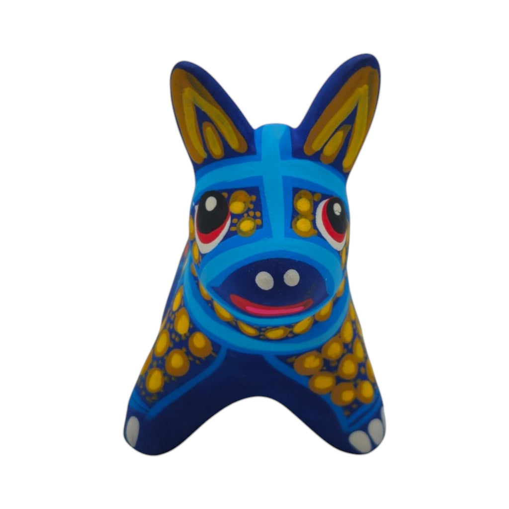 Alebrije Donkey Figurine | Hand-Painted Mexican Folk Art