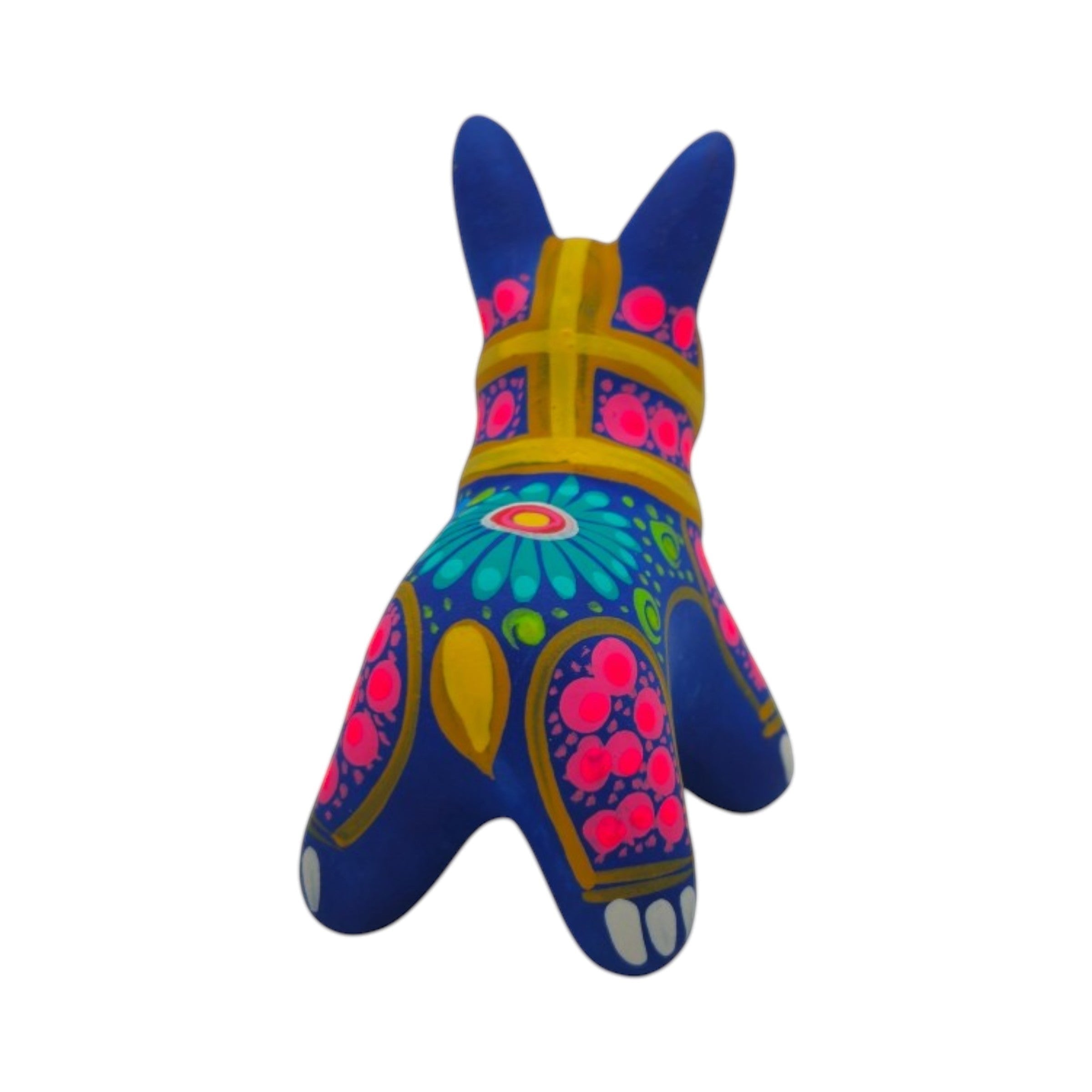 Alebrije Donkey Figurine | Hand-Painted Mexican Folk Art
