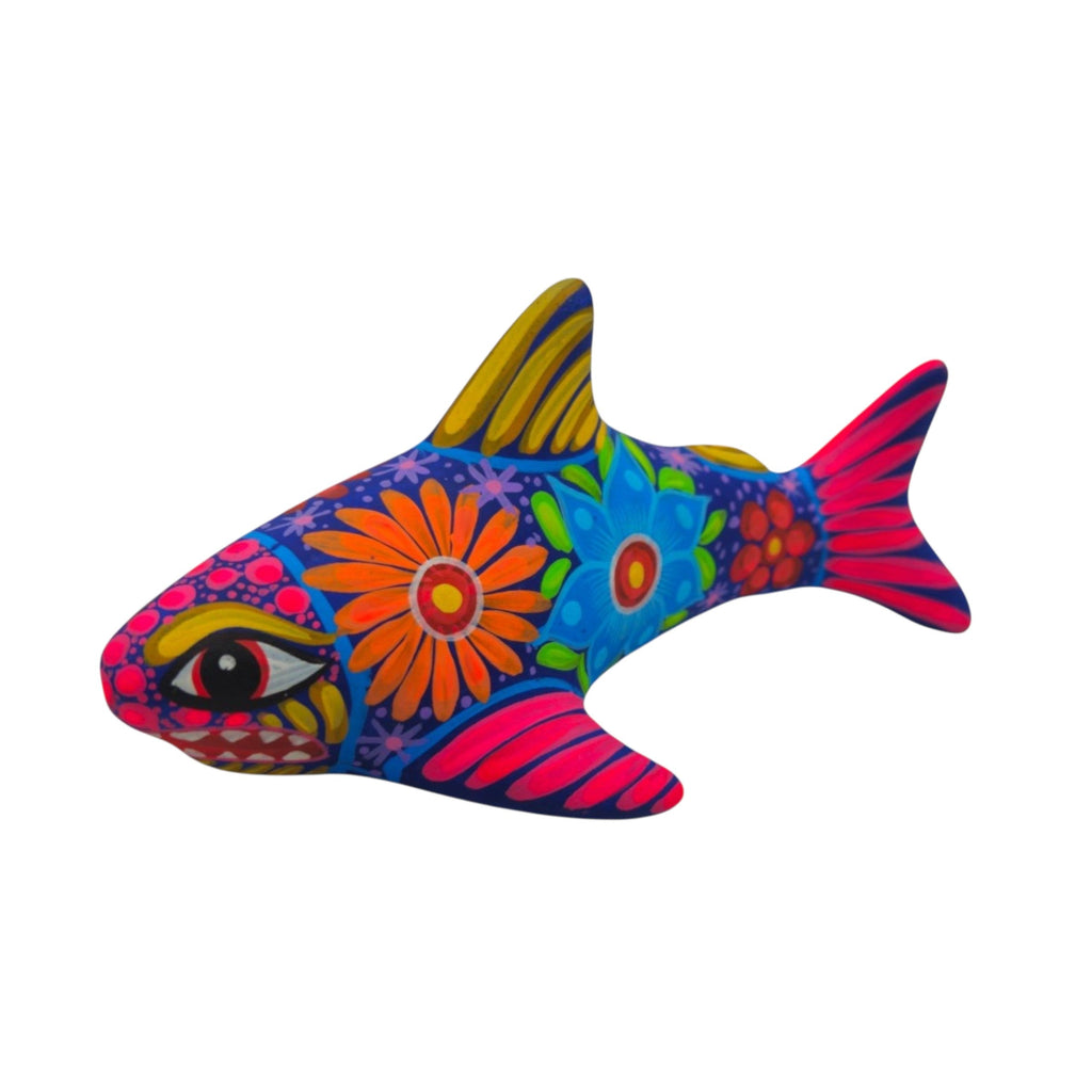 Alebrije Shark Figurine | Vibrant Ocean Decor