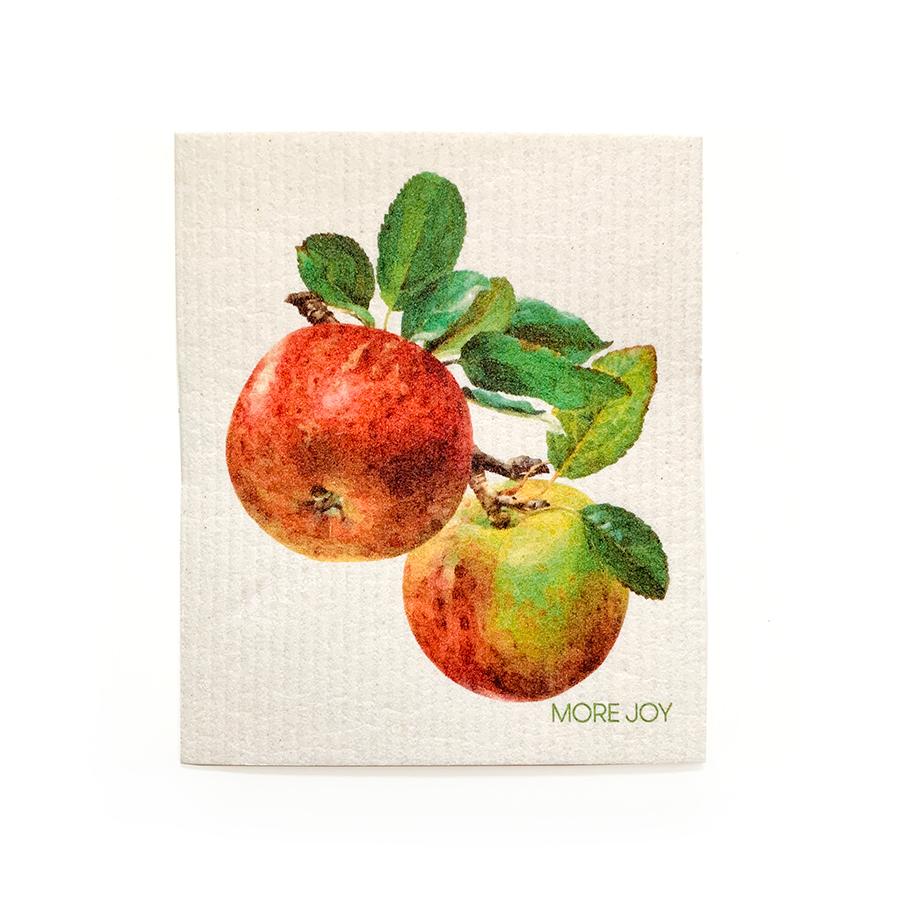 Apples Swedish Dishcloth |  Red & green