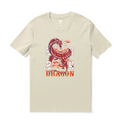 Hawaiian Tee For Men Year of the Dragon 2024 Tee Crew Neck 100% Cotton - BEIGE By Shawn