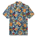 Tropical Hawaiian Shirt For Men Pineapples in the Jungle Shirt Camp Collar 100% Cotton By Sun