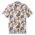 Cat Hawaiian Shirt For Men Ukiyo-e Art Print Camp Collar 100% Cotton Short Sleeve Shirt By Sun