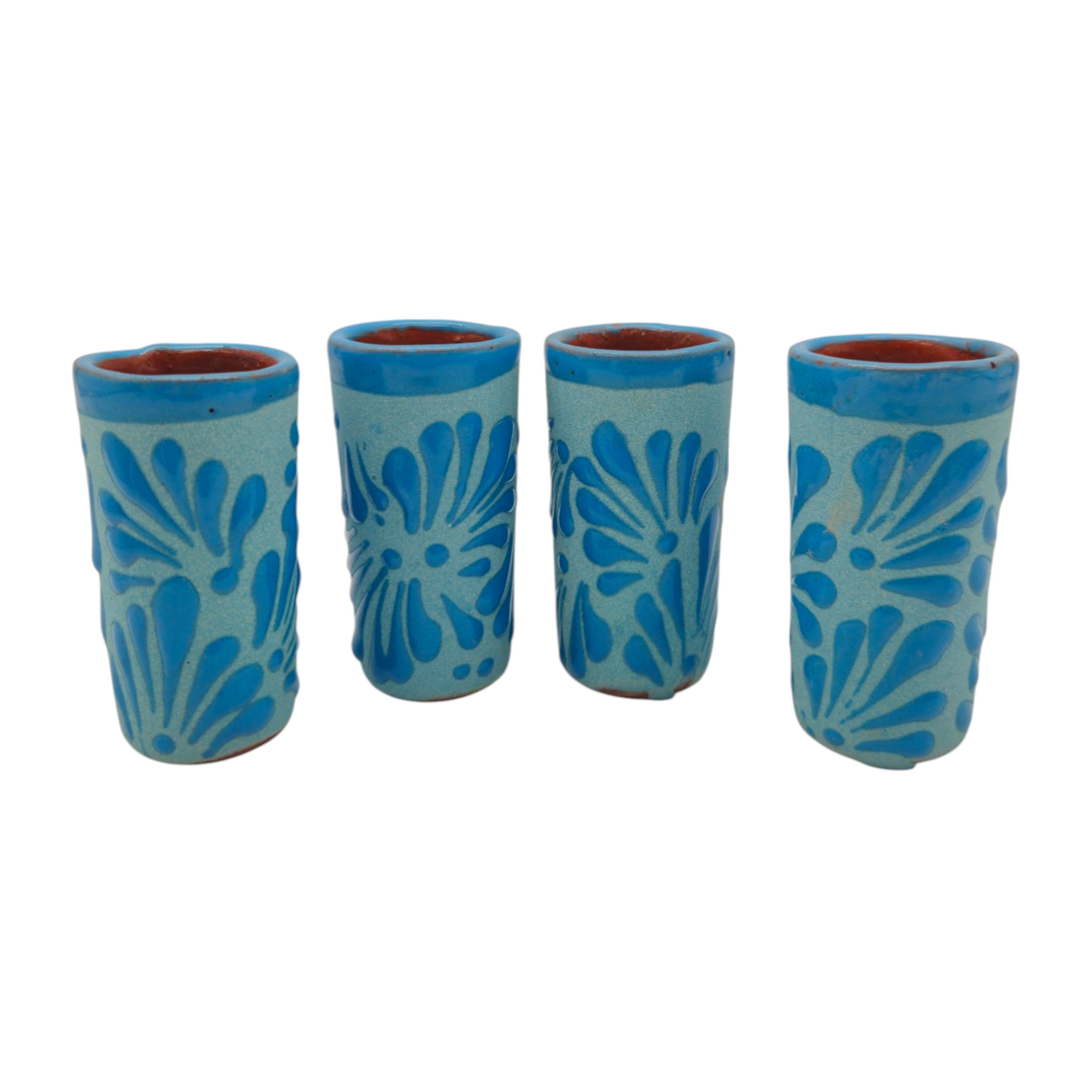 Blue Talavera Shot Glass | Hand-Painted Baby Shower Favor