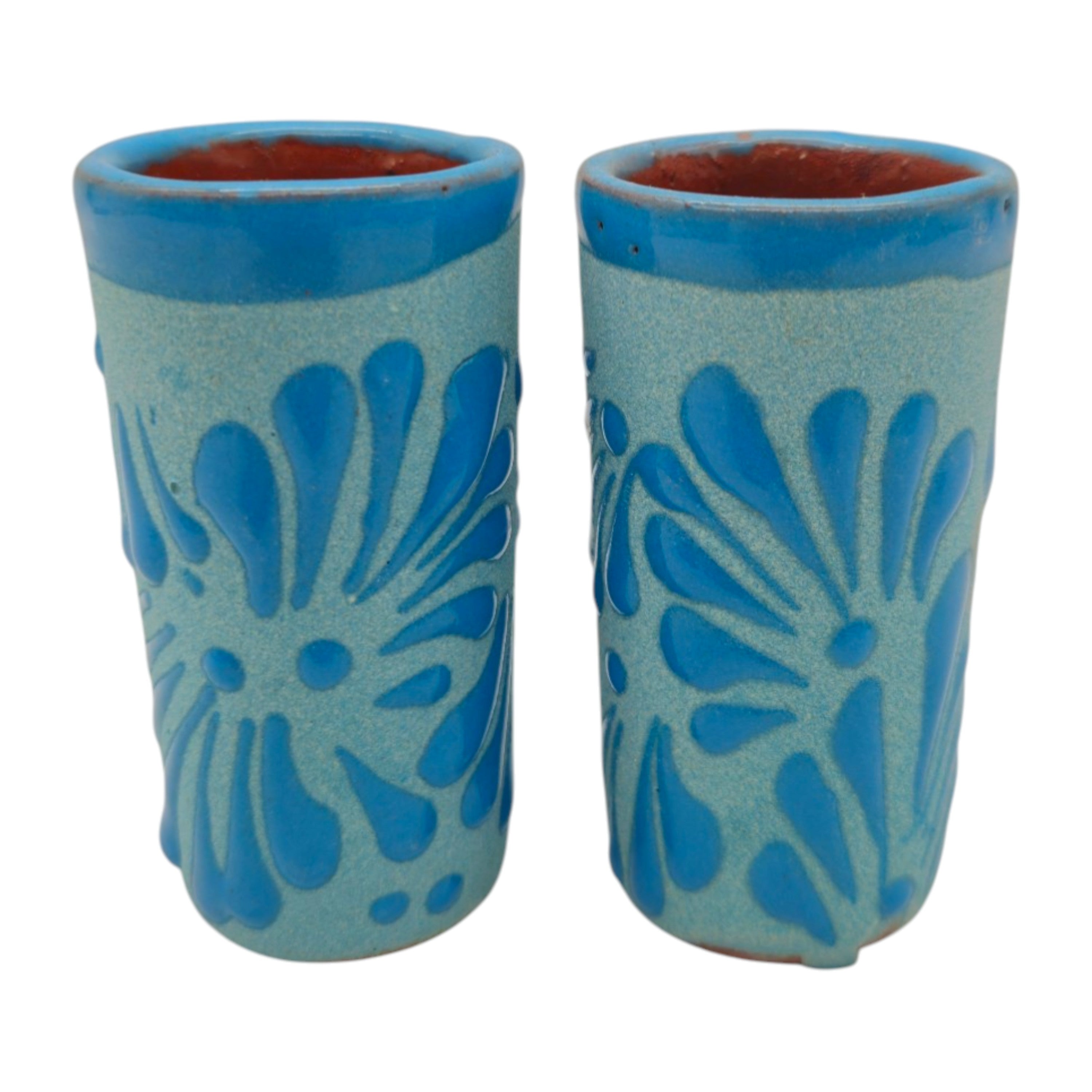 Blue Talavera Shot Glass | Hand-Painted Baby Shower Favor