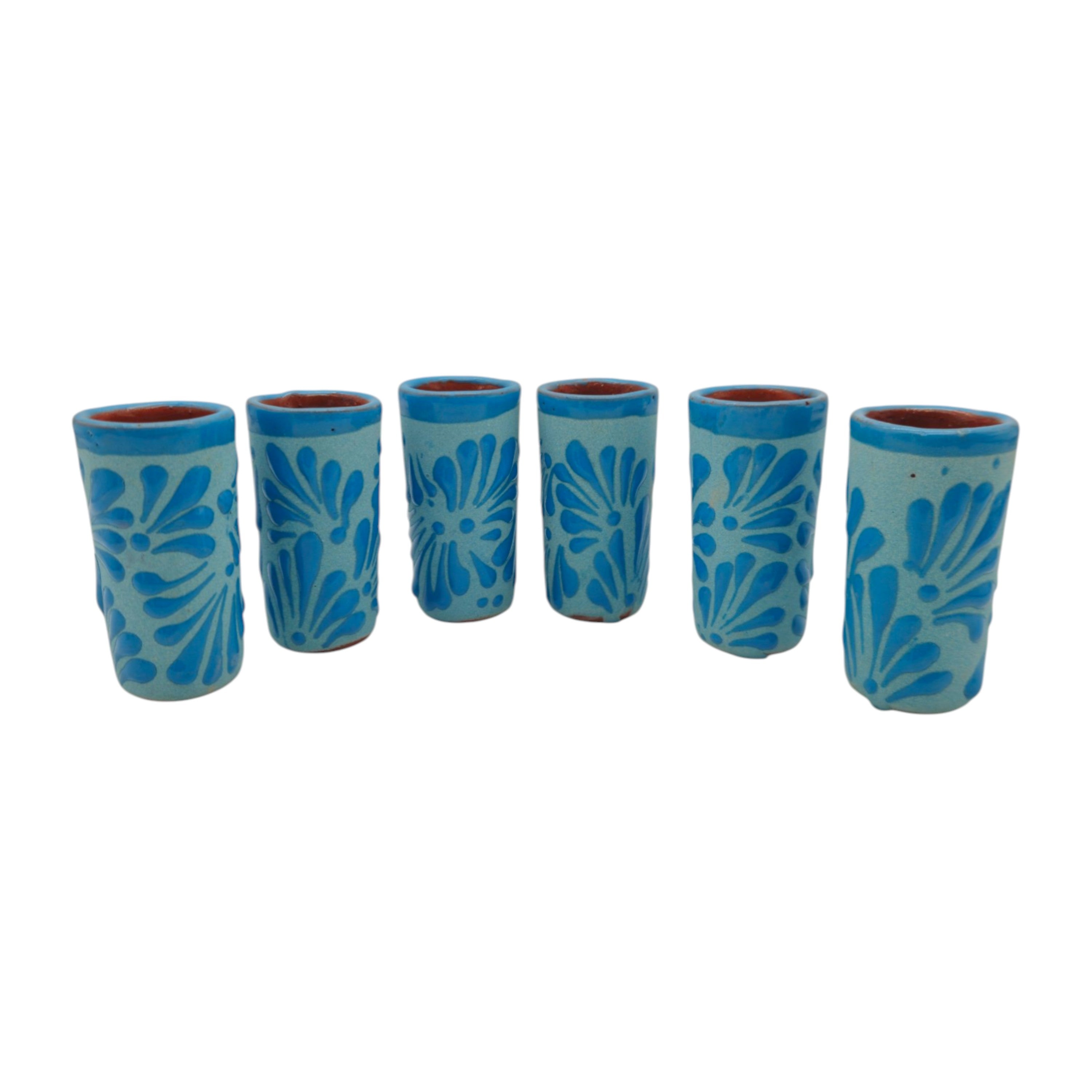 Blue Talavera Shot Glass | Hand-Painted Baby Shower Favor