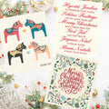 Bundle of 3 Swedish Dishcloths | Merry Christmas Glad Tidings Dala Horse