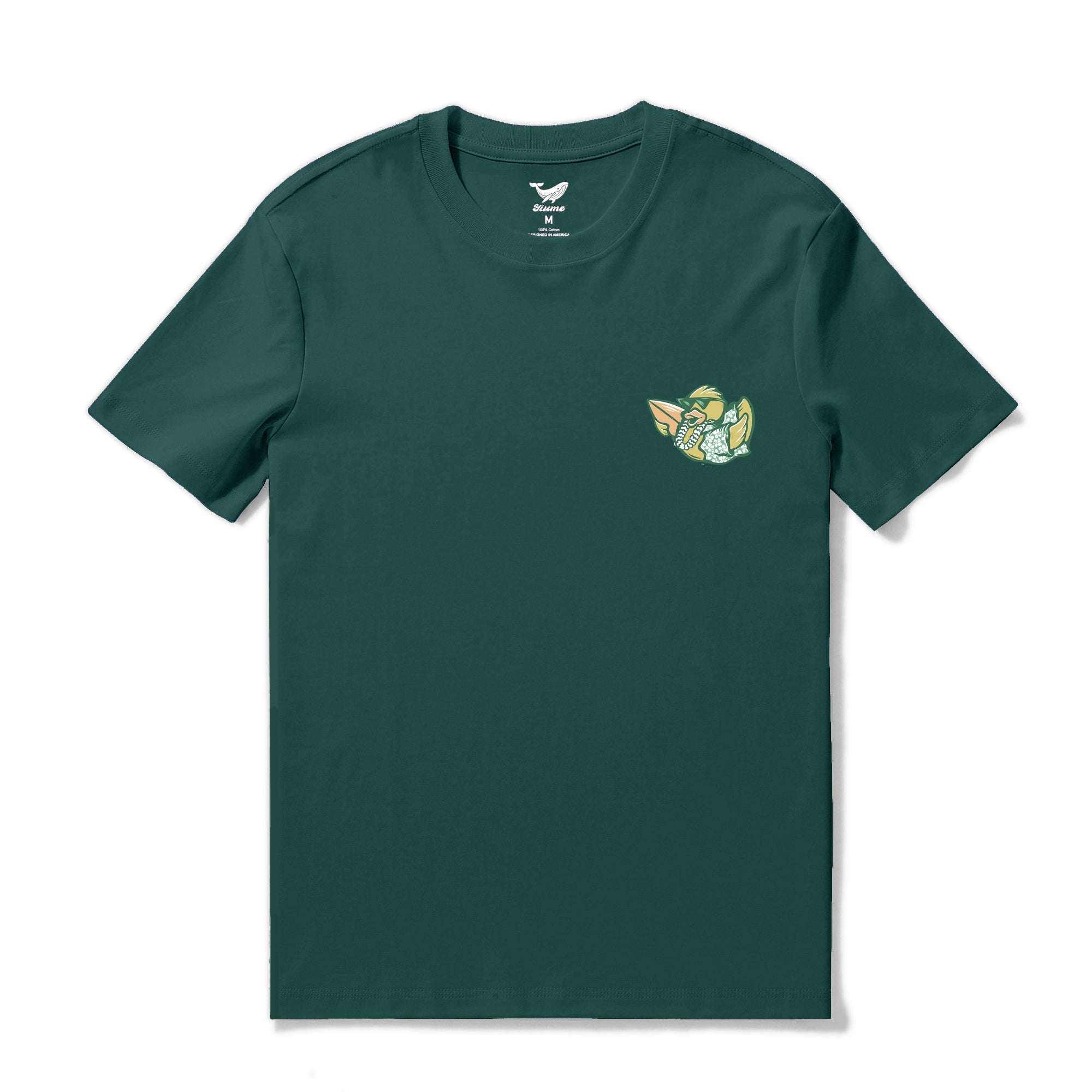 Hawaiian Tee For Men Takin It Slow By Loindaflow Tee Crew Neck 100% Cotton - DARK GREEN By Laihha Organna