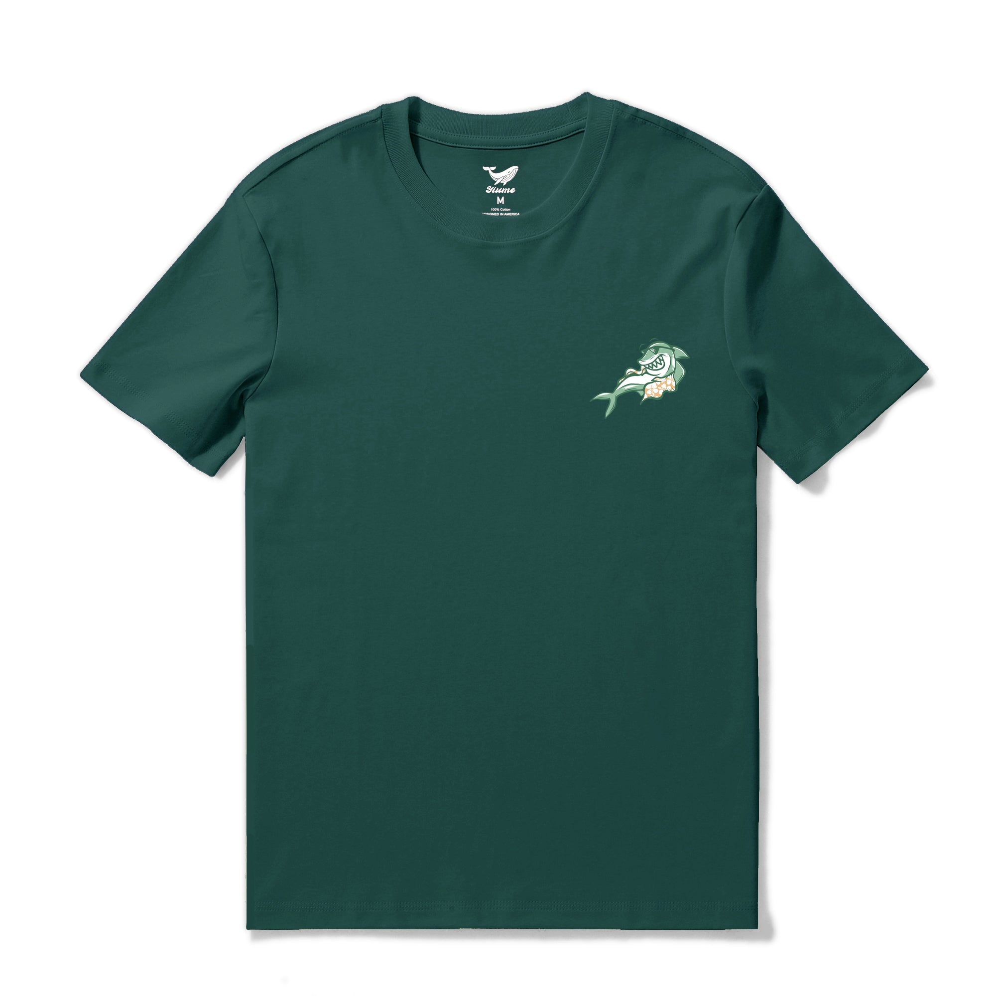Hawaiian Tee For Men Do not Disturb By Loindaflow Tee Crew Neck 100% Cotton - DARK GREEN By Laihha Organna