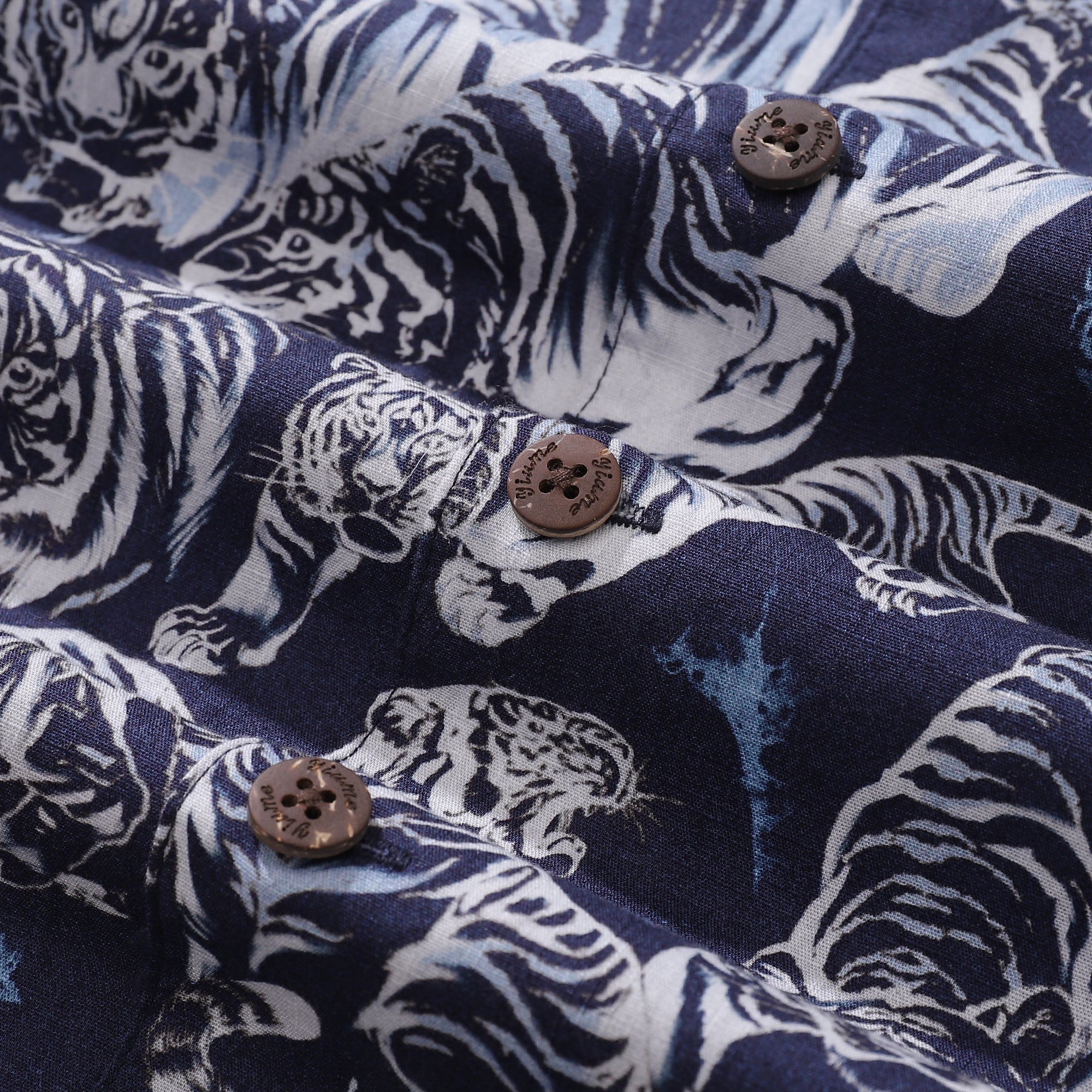 Hawaiian Shirt For Men Tiger King Contest Print Shirt Camp Collar 100% Cotton By Sherry