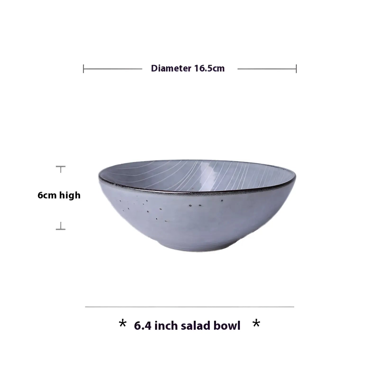 Ceramic Dinnerware Set Retro Ribbed Plates and Bowls