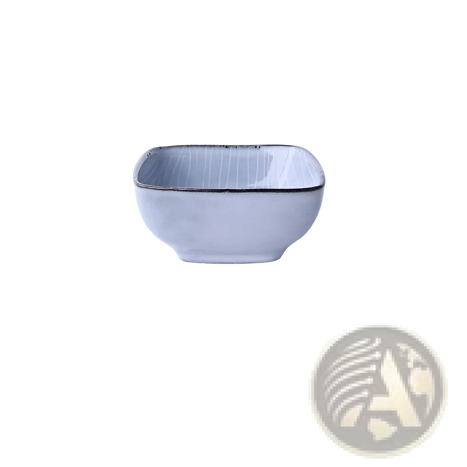 Ceramic Dinnerware Set Retro Ribbed Plates and Bowls