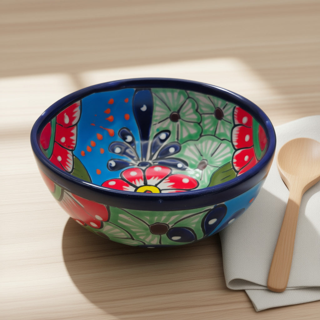 5" Colorful Talavera Bowl | Handmade Mexican Folk Dish