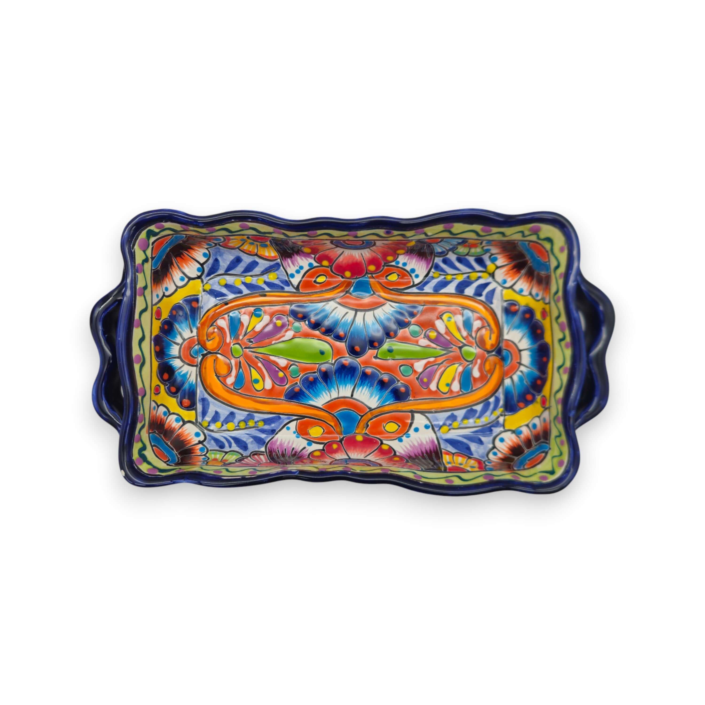 Colorful Talavera Coffee Serving Set | Handmade 3-Piece Set