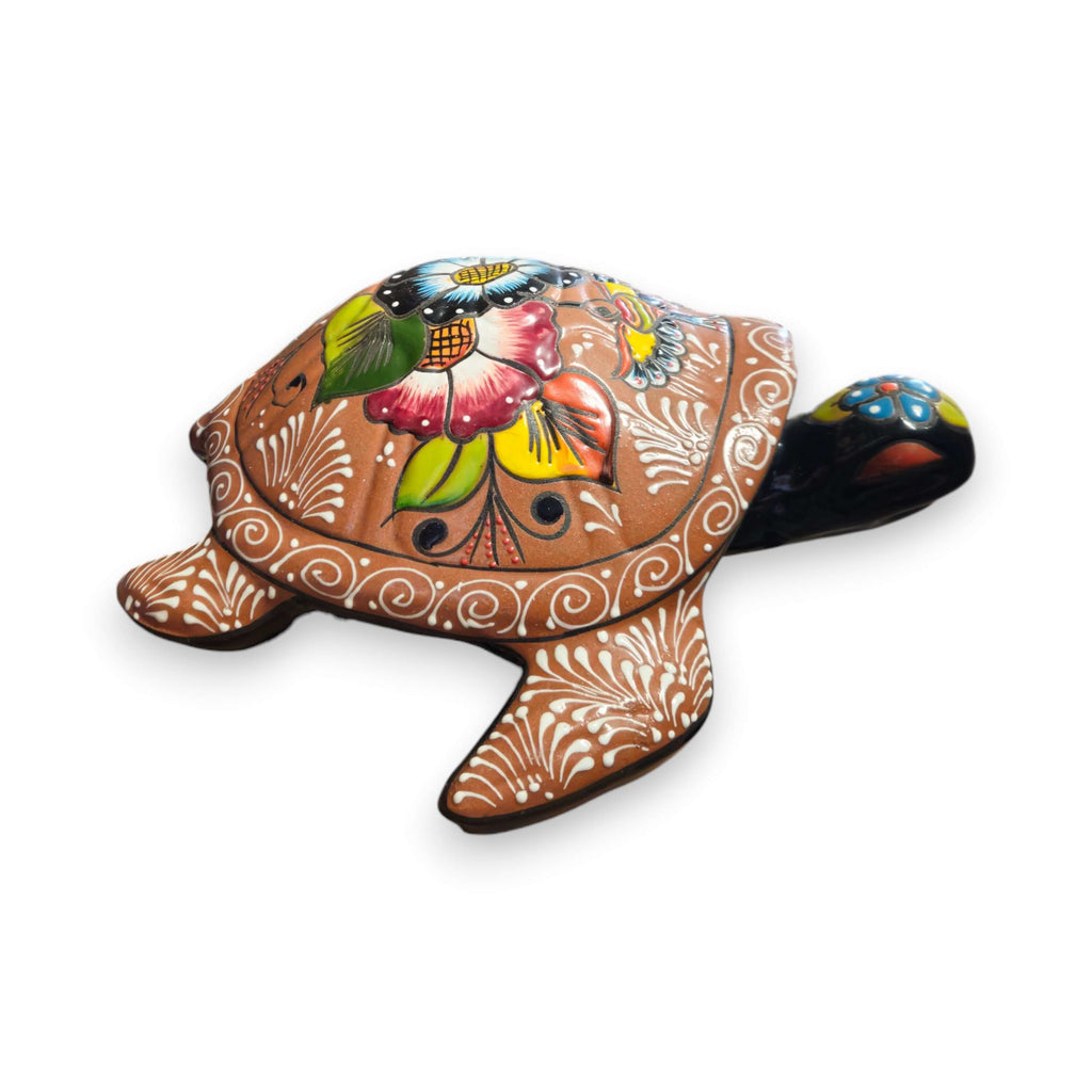 Colorful Talavera Sea Turtle | Handmade Mexican Art