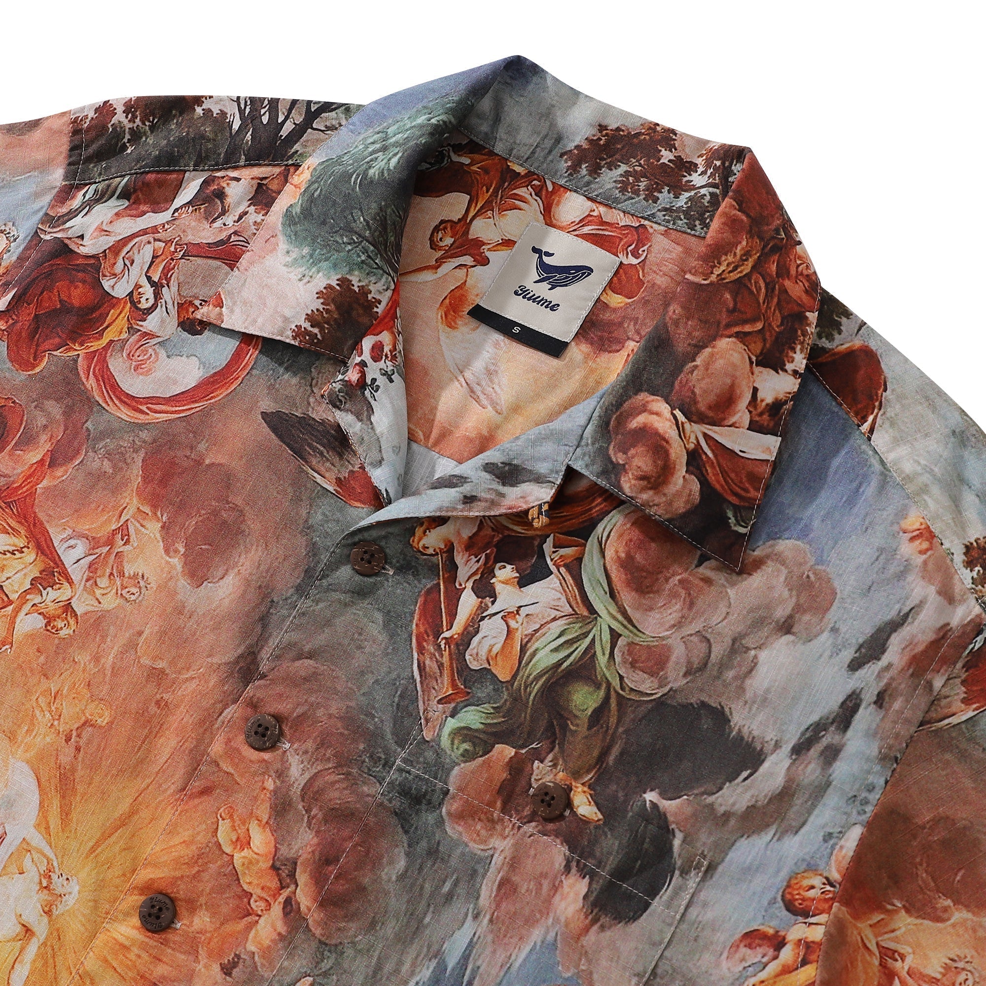 Hawaiian Shirt For Men Glory and the story of Camille and Brenno Shirt Camp Collar 100% Cotton By Yakima