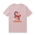 Hawaiian Tee For Men Year of the Dragon 2024 Tee Crew Neck 100% Cotton - PINK By Shawn