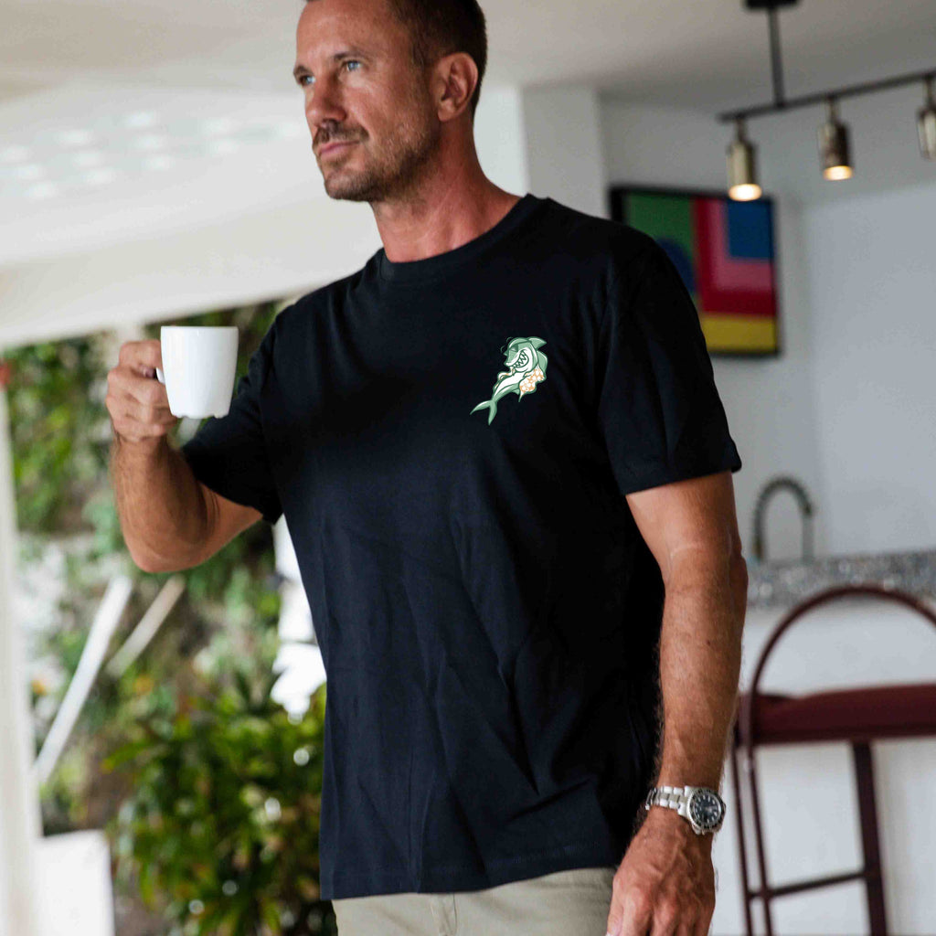 Hawaiian Tee For Men Do not Disturb By Loindaflow Tee Crew Neck 100% Cotton - BLACK By Laihha Organna