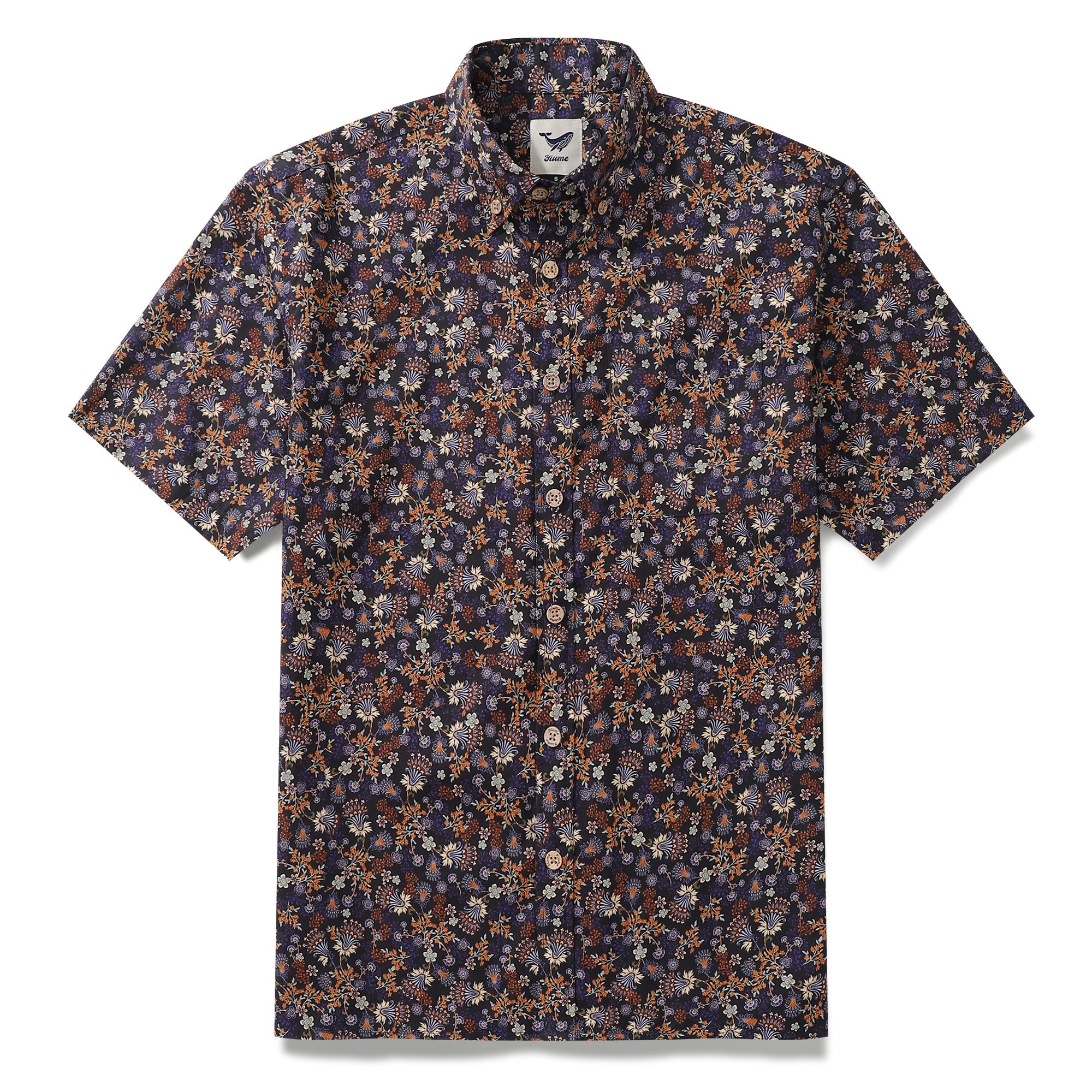 Hawaiian Shirt For Men Garde Button-down Shirt Short Sleeve 100% Cotton Shirt By Yakima