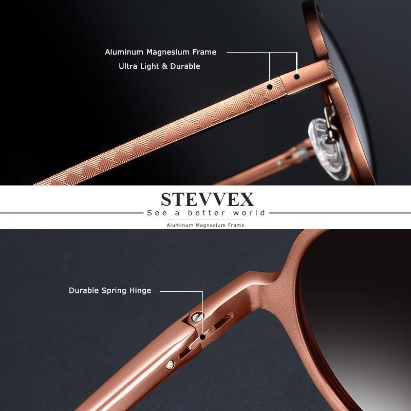 Elegant  Polarized Round Sunglasses Luxury Brand for Men Glasses In Retro Vintage Style WIth UV400 Protection