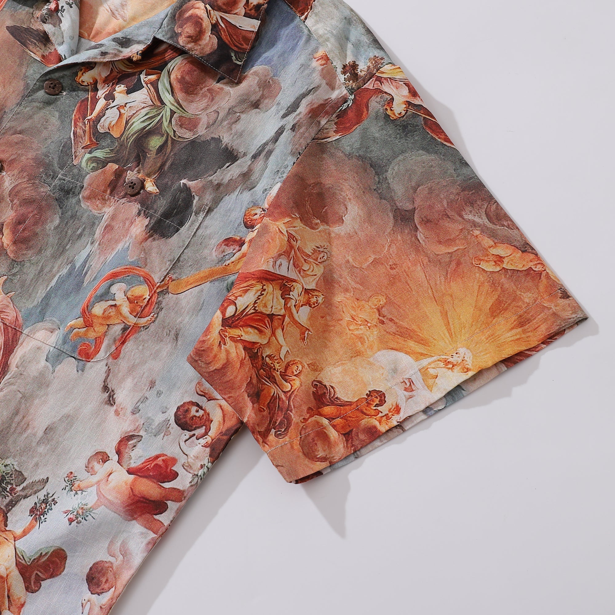Hawaiian Shirt For Men Glory and the story of Camille and Brenno Shirt Camp Collar 100% Cotton By Yakima