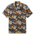 Hawaiian Shirt For Men Autumn Garden Print Shirt Camp Collar 100% Cotton By Sherry
