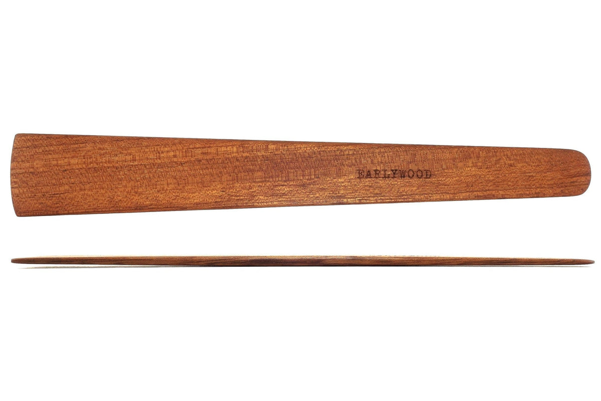 Earlywood Large Flat Sauté wooden spatula in Jatoba wood