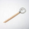 Lehmans old country maple dough whisk with spiral wire head