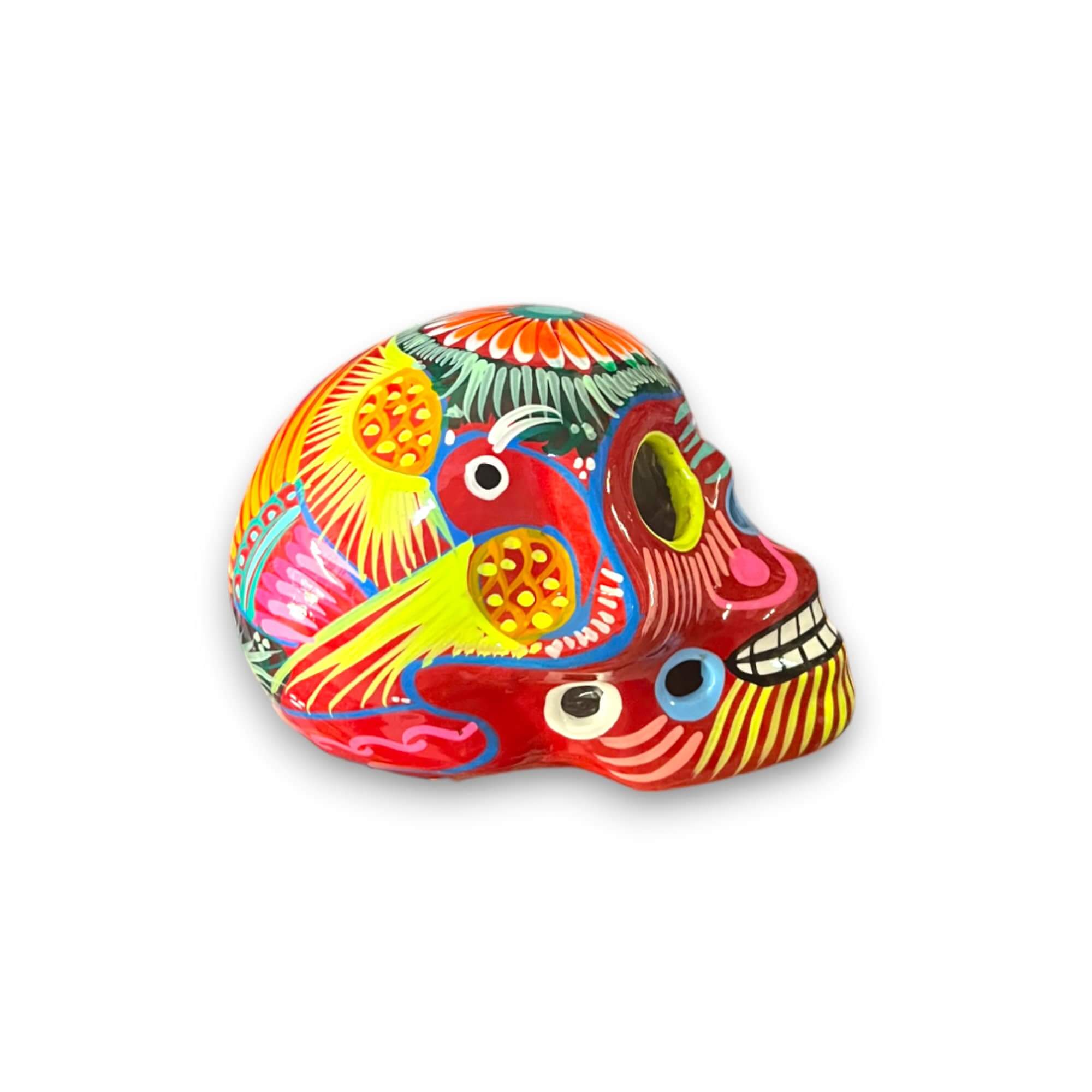 Large Guerrero Calavera Skull | Hand-Painted Day of the Dead Art
