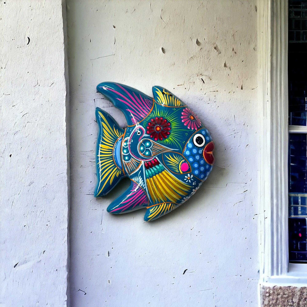 Guerrero Fish Wall Decor | Colorful Hand-Painted Mexican Art