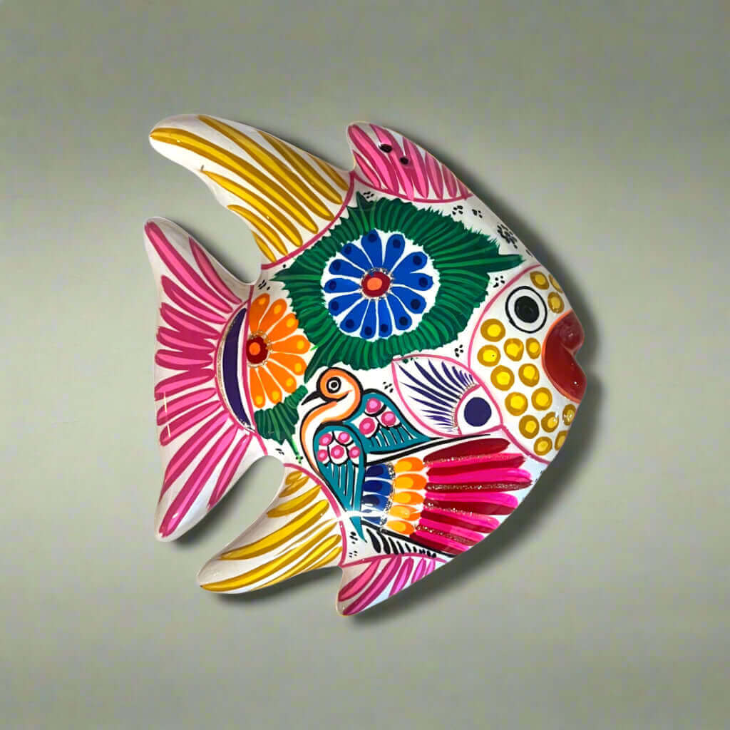 Guerrero Fish Wall Decor | Colorful Hand-Painted Mexican Art