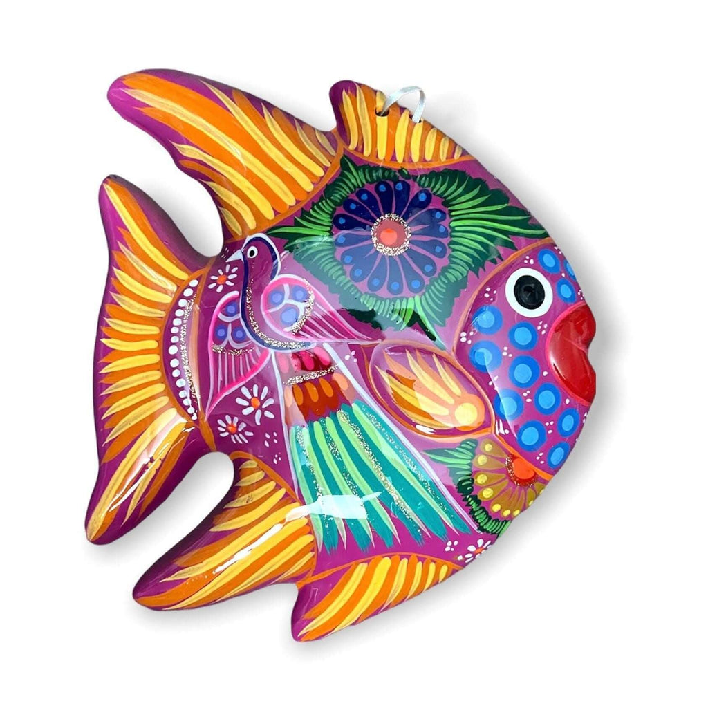 Guerrero Fish Wall Decor | Colorful Hand-Painted Mexican Art