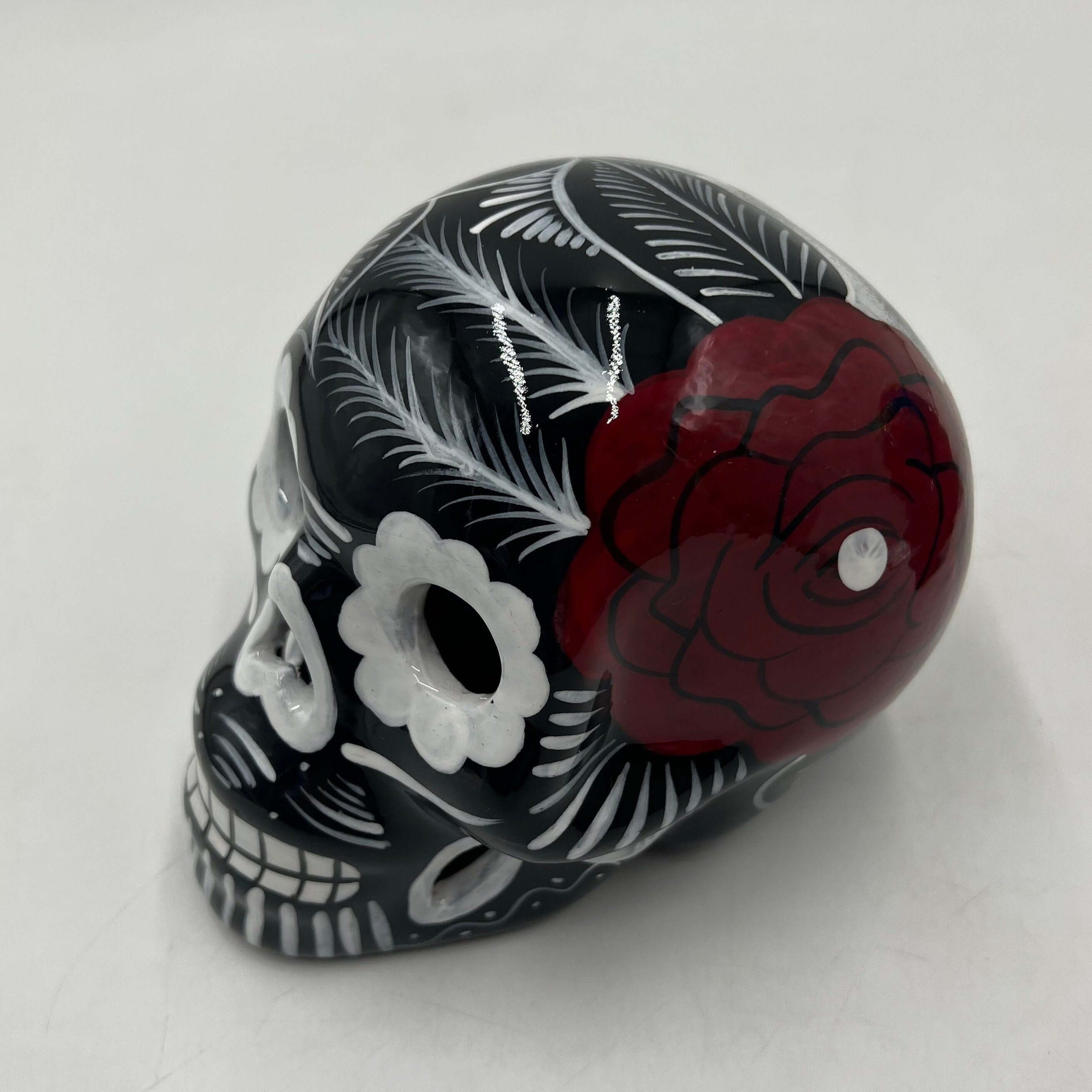 Large Guerrero Calavera Skull | Hand-Painted Day of the Dead Art