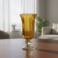 Hand-Blown Mexican Sundae Glass | Amber Rustic Design