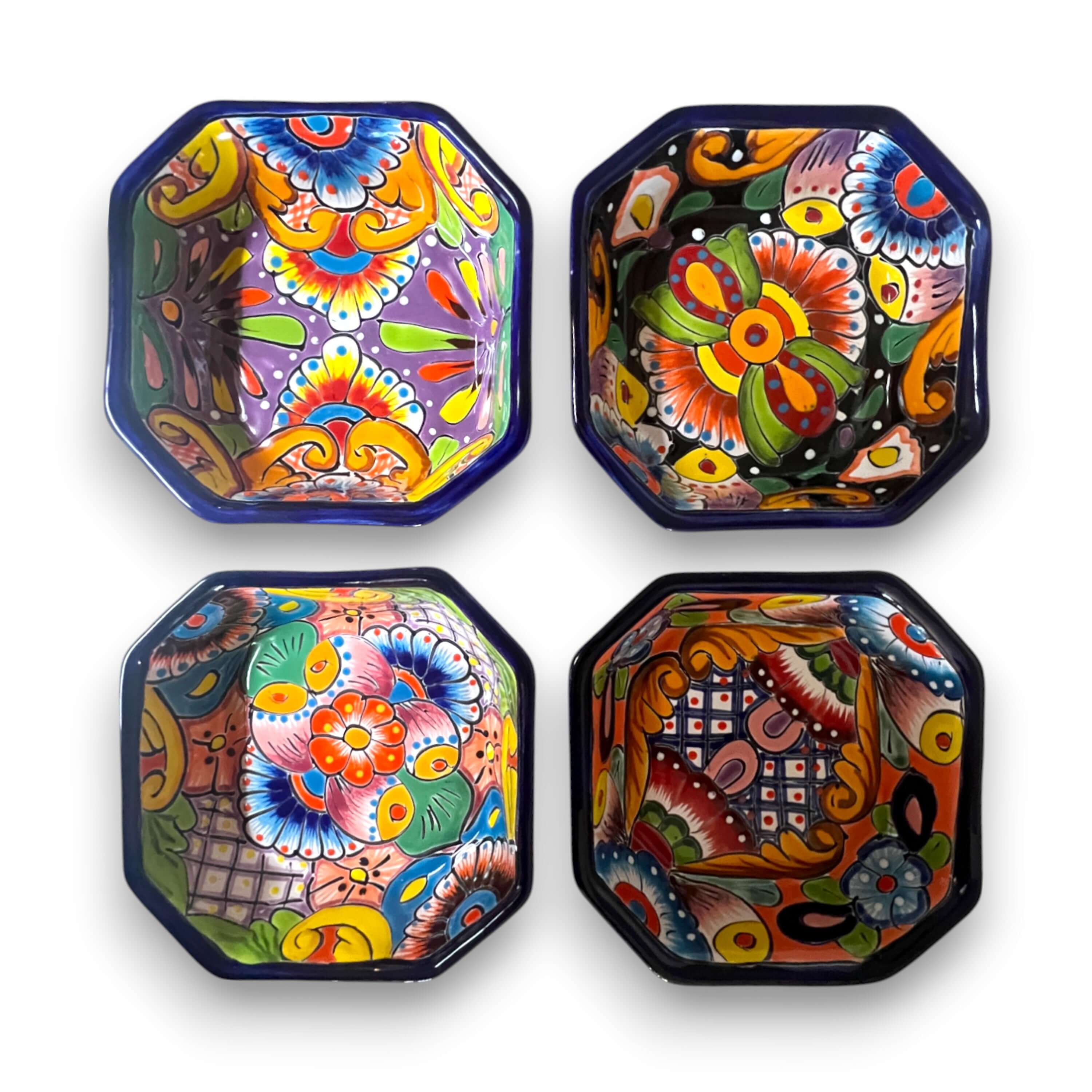 6.5" Square Talavera Bowl | Hand-Painted Mexican Dinnerware