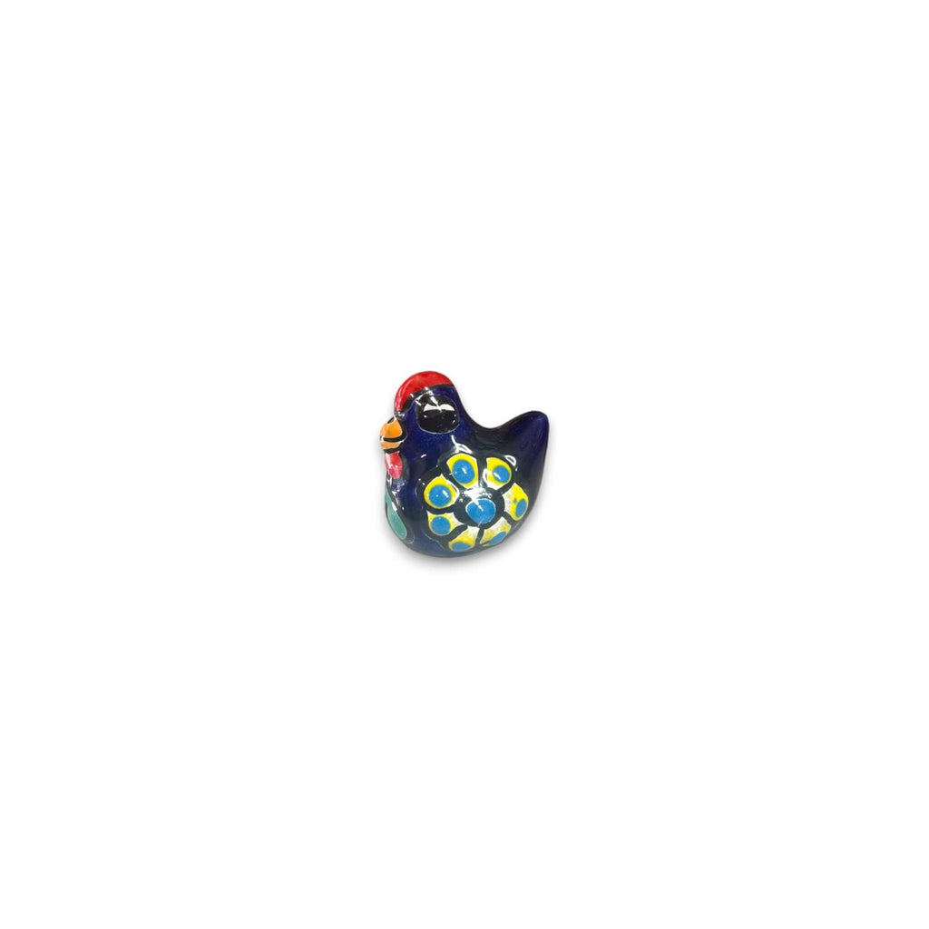 Set of 2 Talavera Chicken Figurines | Mexican Ceramic Chickens
